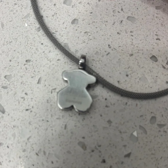 Tous Silver Necklace with Gold Accents
